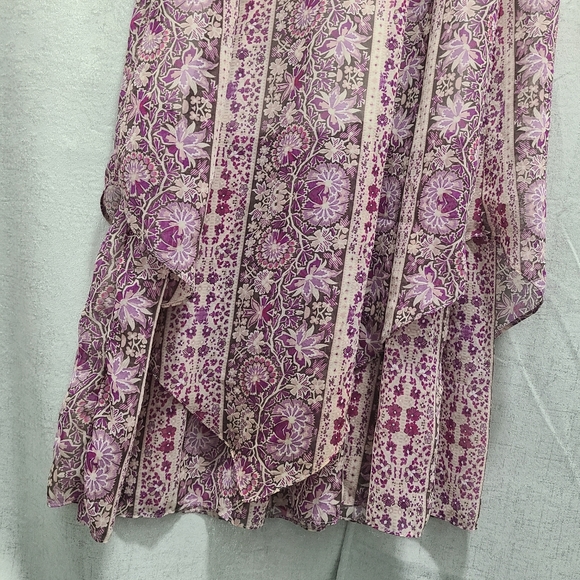 American‎ Eagle Floral Purple Halter Maxi Dress Sz Small - Picture 8 of 16